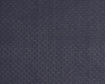 Ottertex 300D Solution Dyed PU Waterproof Hexagon Grid Ripstop Fabric - Navy Blue 60/61" By The Yard