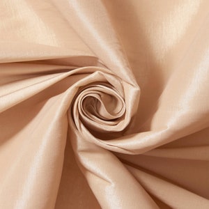 Champagne Taffeta Stretch Fabric 2-Way Stretch 58&quot; Wide By The Yard