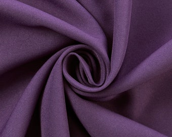 Purple Poplin Fabric Polyester Solid 110'' by the Yard Table Covers Decoration Apparel
