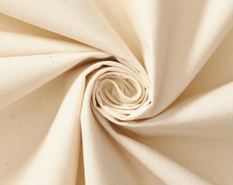 Organic Unbleached Cotton Muslin 38 Wide Sold by Half Yard and Yards 100%  Cotton 