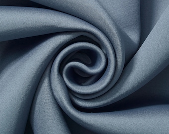 Steel Blue Scuba Knit Fabric 1.5 mm de espesor Neopreno Poliéster Spandex Vendido BTY 58'' Ancho