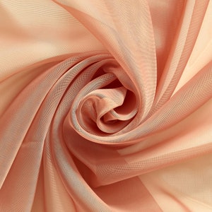 Ovaltine Sheer Voile Fabric 118&quot; Wide Curtain Drapery and Apparel per yard 100% polyester