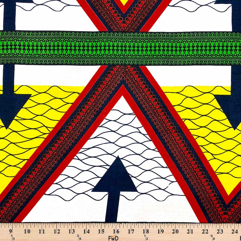 African Print Fabric Cotton Print 44/'/' wide By The Yard 90169-2