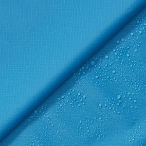 Ottertex® Nylon Ripstop (DWR Coated) 70 Denier 100% Nylon 58/60" Wide Water-Resistant Fabric BTY Turquoise