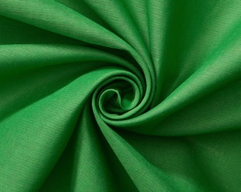 Kelly Green 100% Cotton Voile Fabric Solid Pattern 60" Wide By the Yard Apparel, Quilting