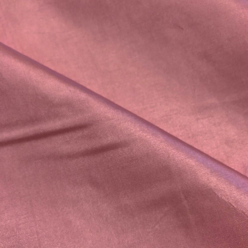 Dusty Rose Polyester Lining Fabric Silk Habutae 60 Wide Etsy