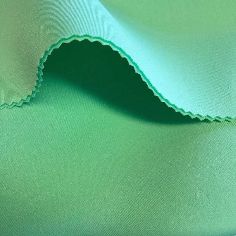 Aqua Green Scuba Knit Fabric 1.5mm Thick Neoprene Polyester Etsy