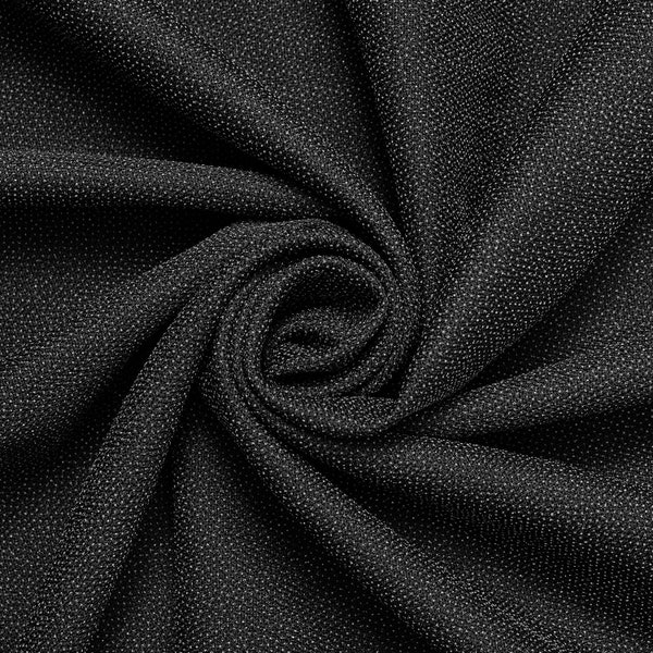 Heavyweight Woven Fusible Interfacing Oeko-Tex Standard 100 Polyester 61/62” Fabric - Black