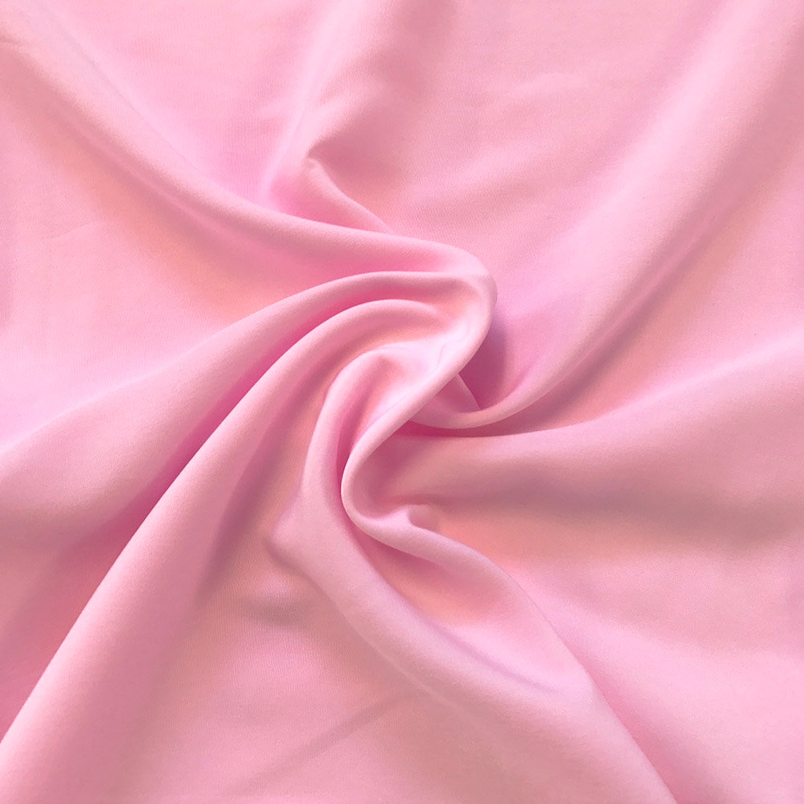Pink Peachskin Fabric 100 Polyester 58 Wide Sold By The Etsy