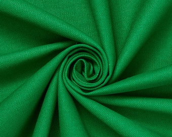 10 oz Kelly Green Cotton Duck Canvas Fabric 58/60" Wide 100% Cotton