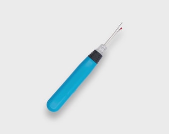 Heavy Duty LED Lighted Battery Powered Metal Seam Ripper With Plastic Ergonomic Handle For Sewing, Crafts, Upholstery, & More