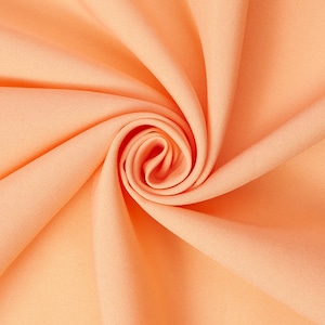 Peach Poplin Fabric Polyester Solid 60&#39;&#39; by the Yard Table Covers Decoration Apparel