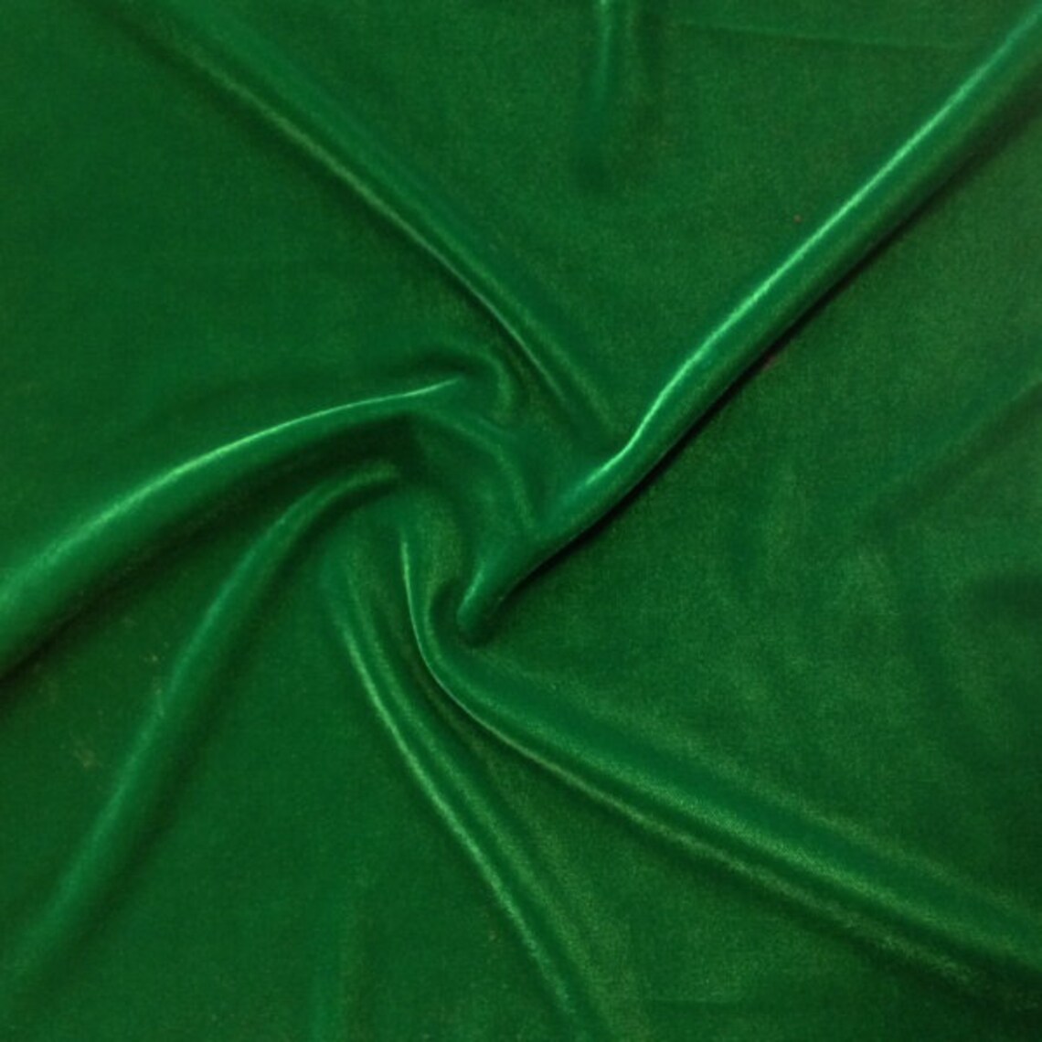 Kelly Green Micro Velvet Fabric Soft 45 Inches by the - Etsy