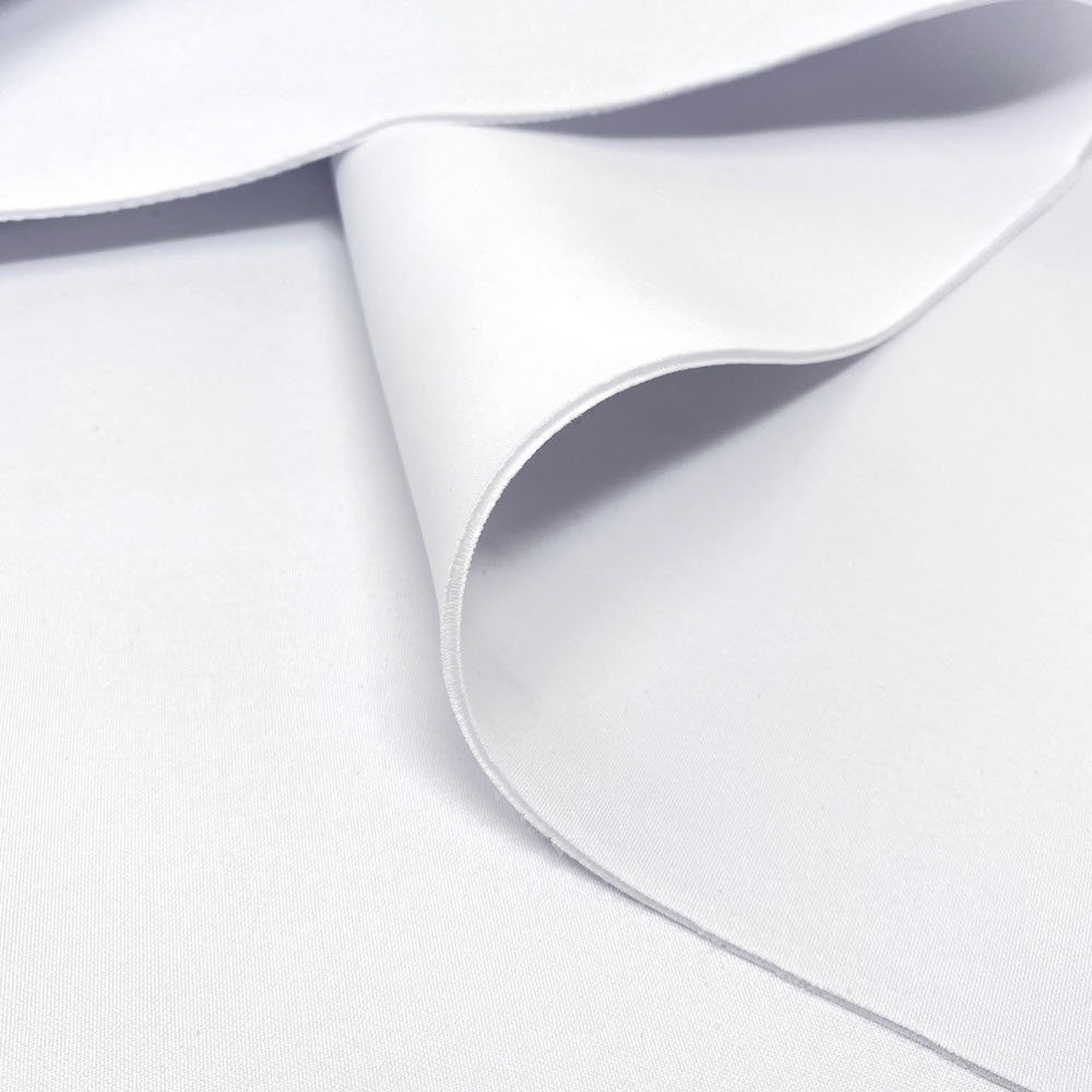 White Scuba Knit Fabric 3mm Thick Neoprene Polyester Spandex Etsy