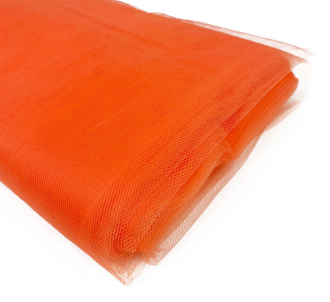 Orange Tulle 54 inch by the Bolt Soft Tutu Fabric Nylon Etsy