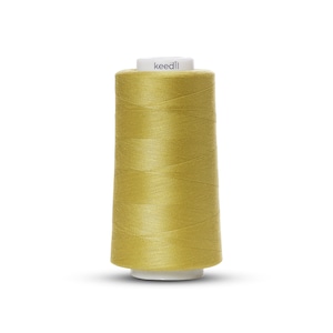 Keedil All Purpose Polyester Serger Sewing Thread - 3000 Yard Spool Olive