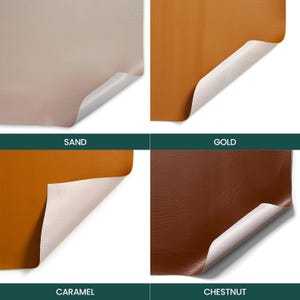 Tela vinílica marina Ottertex con reverso de poliéster, impermeable, resistente a la abrasión y a los rayos UV, de alta resistencia para tapicería exterior, PVC para costura y tapicería. imagen 5