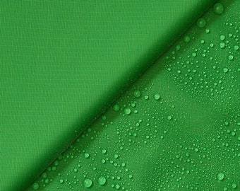 Ottertex® Nylon Ripstop (revestido com DWR) 70 Denier 100% Nylon 58/60" Tecido largo resistente à água BTY Kelly Green