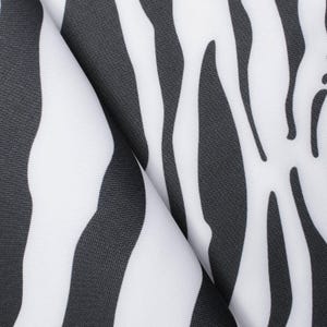 Ottertex® Waterproof Canvas Zebra Print Polyester PVC Abrasion Resistant PFAS-Free Mildew Resistant Indoor Outdoor Fabric By The Yard