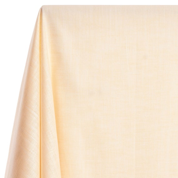 Alpine Shirting Slub Chambray Fabric - Natural Cotton Polyester 57/58