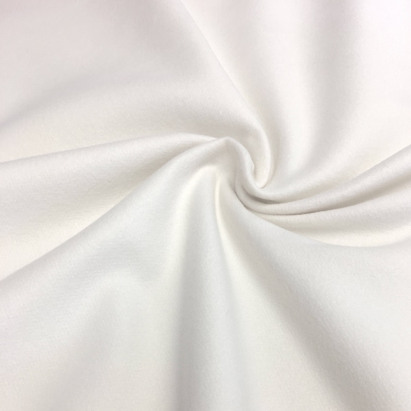 Gebroken witte geborstelde 100% polyester wollen coatingstof Zacht 58" breed 15 kleuren op maat gesneden