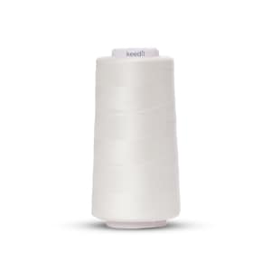 Keedil Polyester Serger Nähgarn - 3000 Yard Spool Ivory