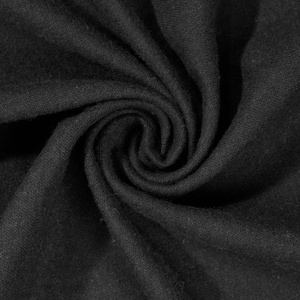 May include: Close-up of a black fabric with a soft, textured surface. The fabric is folded and draped, creating a swirling pattern.