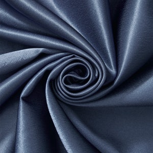 Steel Blue Scuba Knit Fabric 1.5 mm Thick Neoprene Polyester Spandex Sold  BTY 58'' Wide