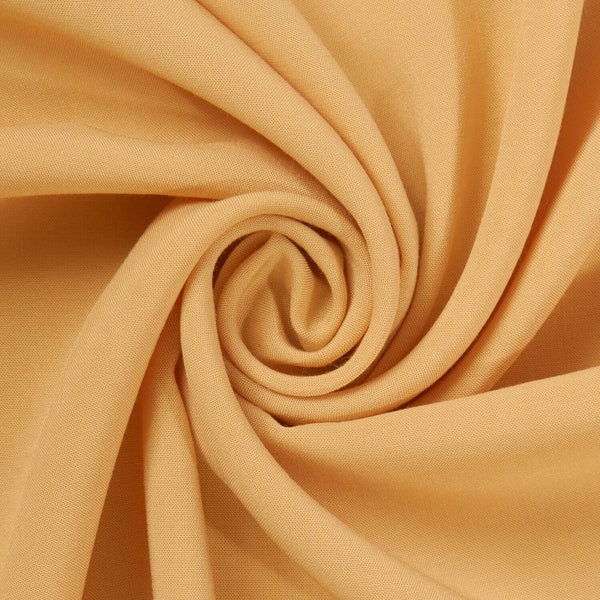 Tan Rayon Challis Fabric 100% Rayon 53/54" wide Sold by the Yard Many Colors