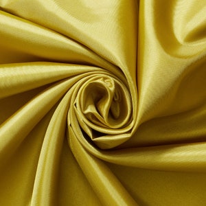 Olive Polyester Lining Fabric Silk Habutae 60&quot; Wide Habotai Habutai By The Yard