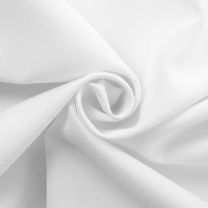 White Poplin Fabric Polyester Solid 110&#39;&#39; by the Yard Table Covers Decoration Apparel