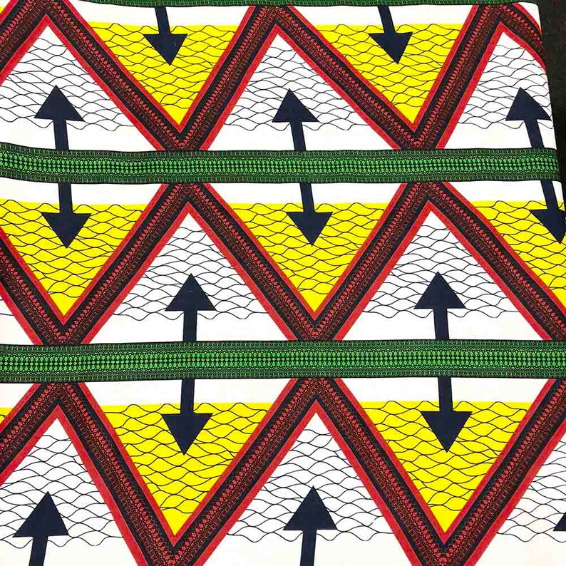 African Print Fabric Cotton Print 44/'/' wide By The Yard 90169-2