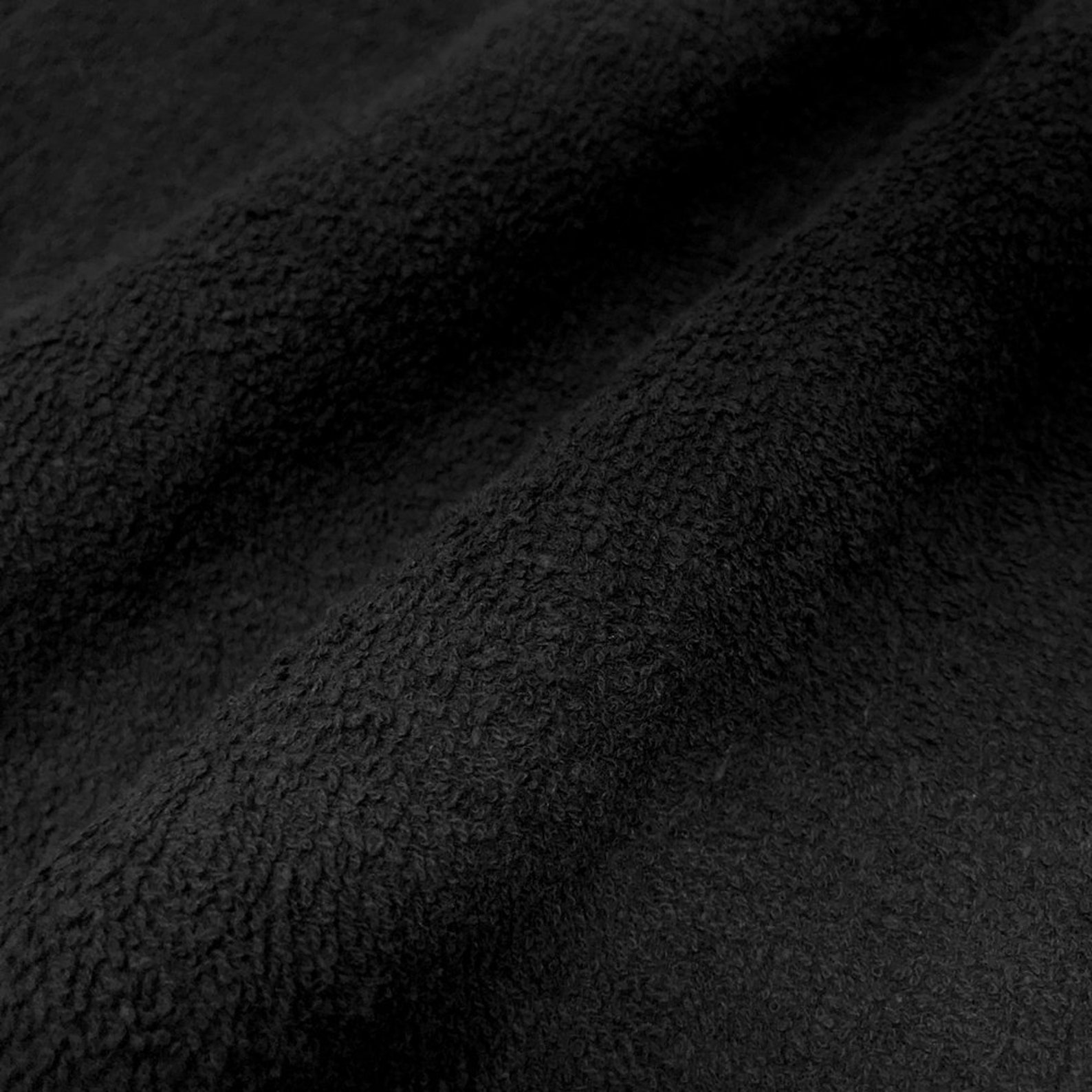 Black Terry Cloth Fabric 45 Wide 100 Cotton Sold by the Etsy