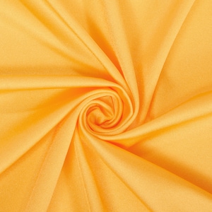 Sunflower Shiny Milliskin Nylon Spandex Fabric 4 Way Stretch 58&quot; wide Sold By The Yard
