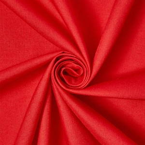 Red Cotton Polyester Broadcloth Fabric 60&quot; Inches Apparel Solid PolyCotton Per Yard