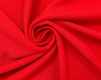 Roter Scuba-Doppelgewebe 100% Polyester 58/60 '' breit