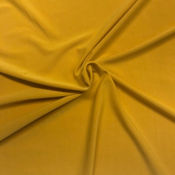 Gold ITY Polyester Stretch Fabric Etsy