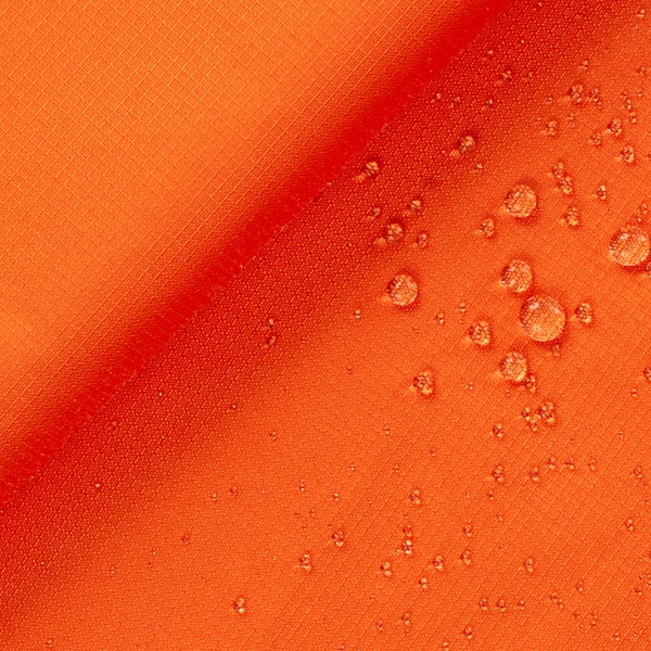 Ottertex®  Polyester Ripstop (PU Coated) 8.7oz 100% Polyester 58/60" Wide Waterproof Fabric BTY Orange