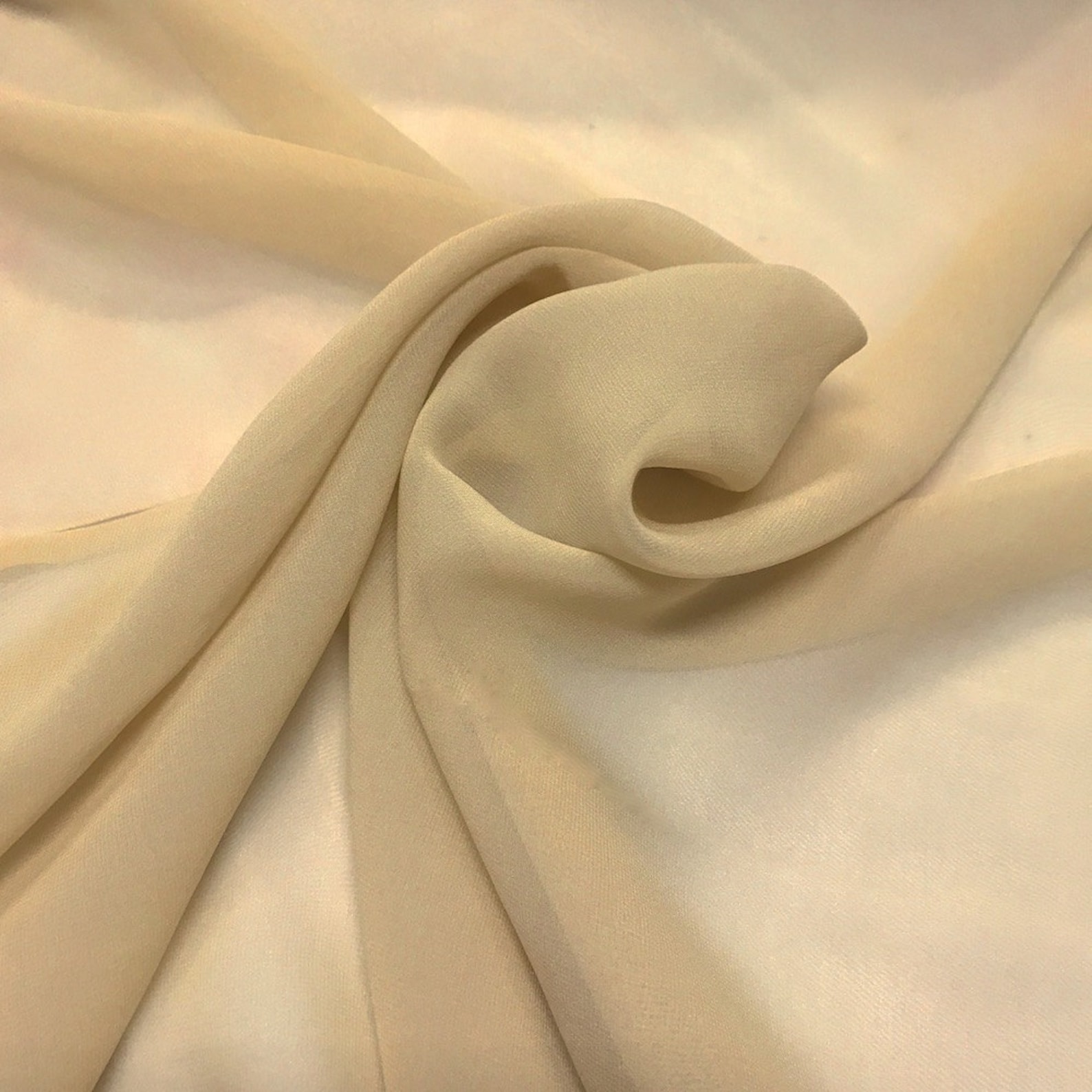 Taupe Silk Chiffon Fabric Solid 100 Silk 10mm Etsy Norway