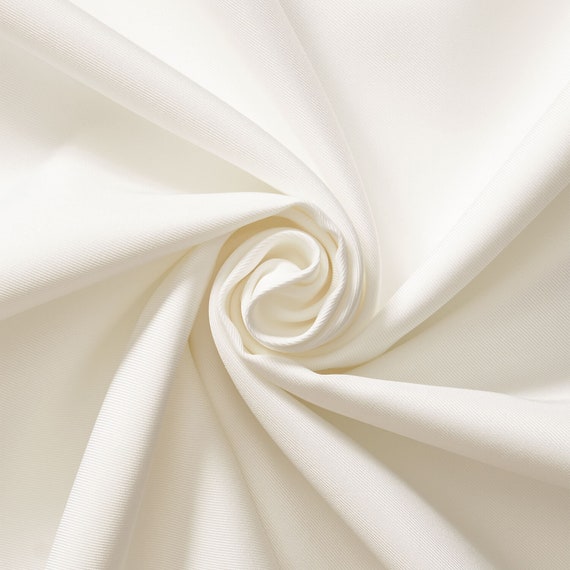 Polyester Twill Fabric - White / Yard Many Colors Available