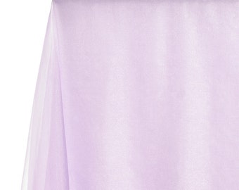 Lavender Crystal Sheer Organza Fabric for Fashion, Crafts, Decorations 58" By the Yard