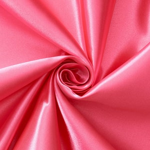 American Beauty Bridal Satin Fabric Silky Poly 60&quot; Wide Heavy Wedding Dress Drapery By The Yard