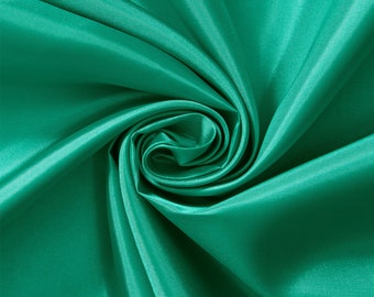Spring Green Polyester Lining Fabric Silk Habutae 60" Wide Habotai Habutai By The Yard