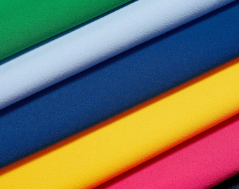 Scuba Crepe Fabric Stretch Double Knit Neoprene Polyester Spandex Techno Material By the Yard