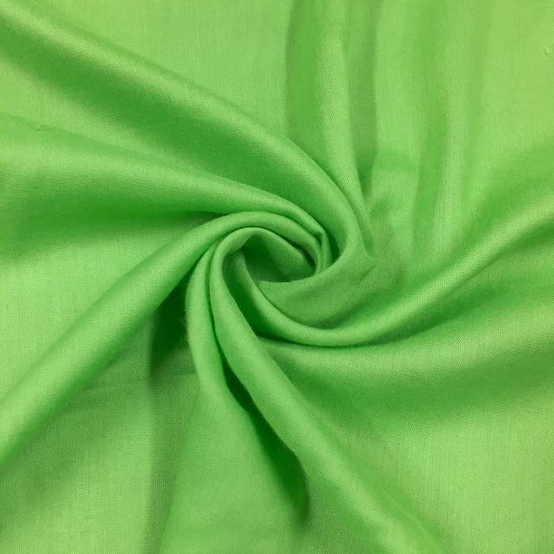 Apple Green Rayon Challis Fabric 100 Rayon 53/54 Wide Etsy