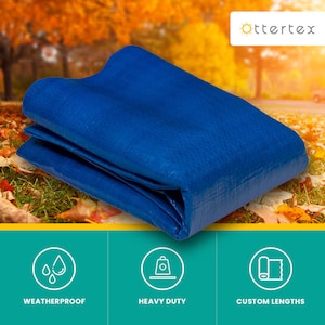 Ottertex All-Purpose Heavy-Duty 52&quot; Blue Poly Tarp By The Yard