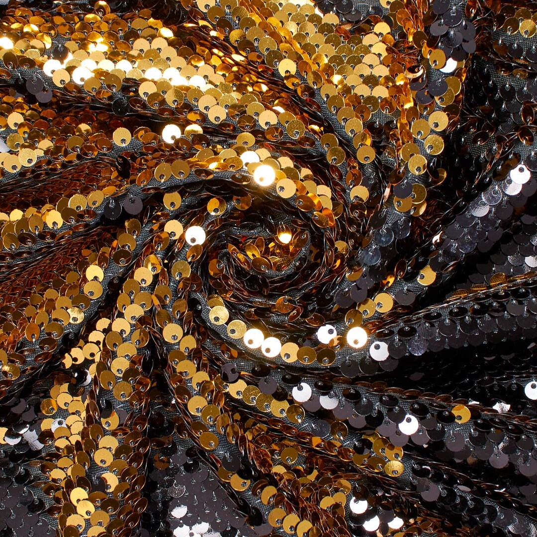 Reversible Sequin Two-sided Reversible Sequins Fabric on Stretch Mesh 58/60