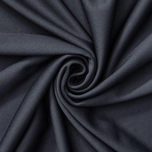 Interlock-foder i polyesterstretchtyg 70 denier 60" bred, såld BTY - Marinblå