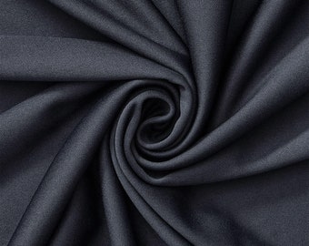 Forro interlock, tejido elástico de poliéster, 70 deniers, 152 cm de ancho. Se vende por unidad. Azul marino.