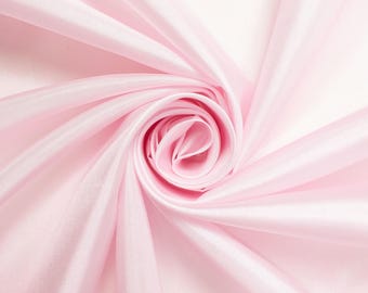Rosa Polyester Futterstoff Silk Habutae 60 "Breite Habotai Habutai lose Lagerware